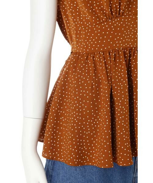 ＊＊N.Natural Beauty Basic / エヌ ナチュラルビューティーベーシック シャツ・ブラウス | ドットぺプラムノースリーブニット | 詳細10