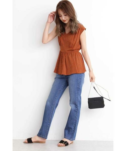 ＊＊N.Natural Beauty Basic / エヌ ナチュラルビューティーベーシック シャツ・ブラウス | ドットぺプラムノースリーブニット | 詳細3