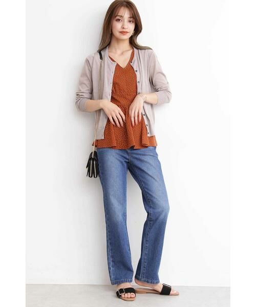 ＊＊N.Natural Beauty Basic / エヌ ナチュラルビューティーベーシック シャツ・ブラウス | ドットぺプラムノースリーブニット | 詳細4