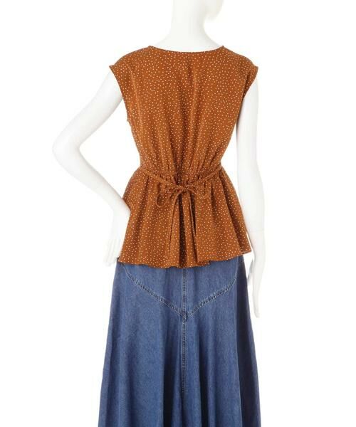 ＊＊N.Natural Beauty Basic / エヌ ナチュラルビューティーベーシック シャツ・ブラウス | ドットぺプラムノースリーブニット | 詳細6