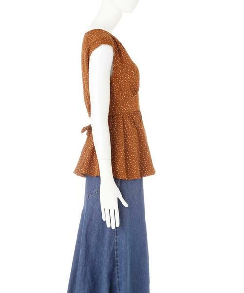 ＊＊N.Natural Beauty Basic / エヌ ナチュラルビューティーベーシック シャツ・ブラウス | ドットぺプラムノースリーブニット | 詳細7