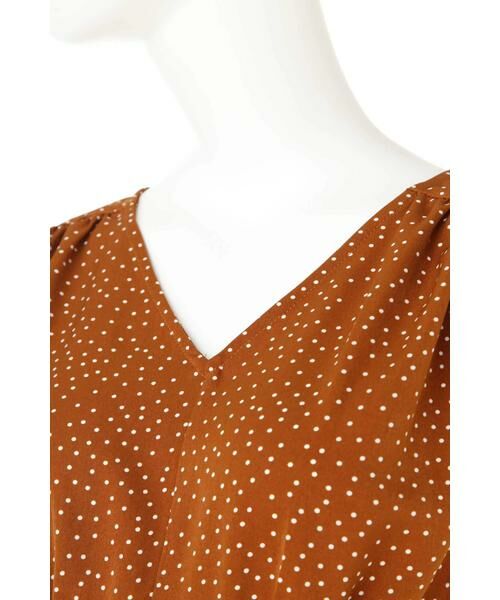 ＊＊N.Natural Beauty Basic / エヌ ナチュラルビューティーベーシック シャツ・ブラウス | ドットぺプラムノースリーブニット | 詳細8