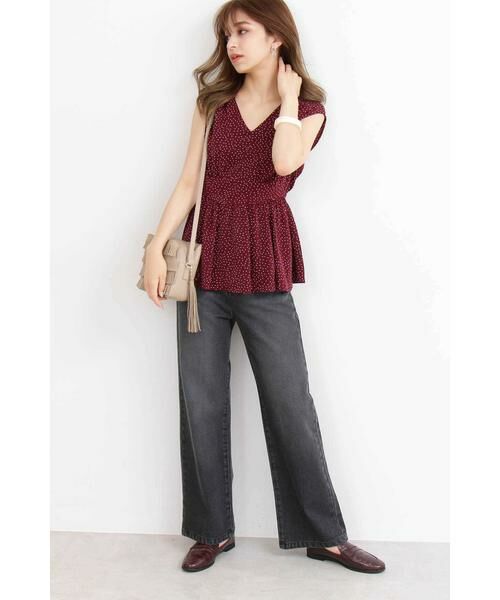 ＊＊N.Natural Beauty Basic / エヌ ナチュラルビューティーベーシック シャツ・ブラウス | ドットぺプラムノースリーブニット | 詳細14