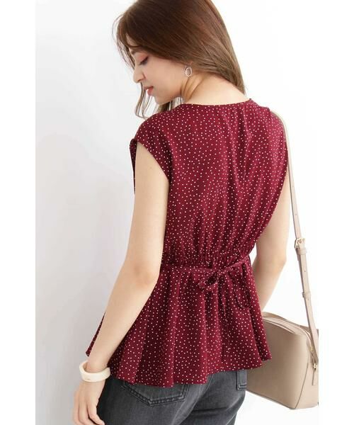 ＊＊N.Natural Beauty Basic / エヌ ナチュラルビューティーベーシック シャツ・ブラウス | ドットぺプラムノースリーブニット | 詳細16