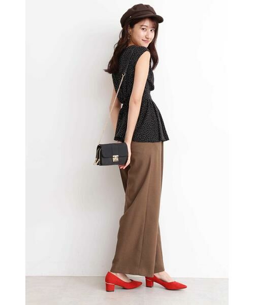 ＊＊N.Natural Beauty Basic / エヌ ナチュラルビューティーベーシック シャツ・ブラウス | ドットぺプラムノースリーブニット | 詳細20