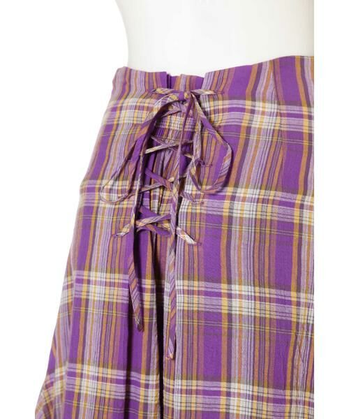 ナチュラルビューティーベーシック バックレースアップマキシスカート 編み上げ セール】 バックレースアップマキシスカート （スカート