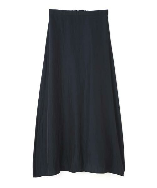 ＊＊N.Natural Beauty Basic / エヌ ナチュラルビューティーベーシック スカート | パウダーサテンマキシスカート（ネイビー）