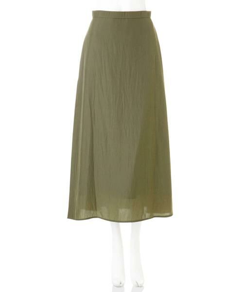 ＊＊N.Natural Beauty Basic / エヌ ナチュラルビューティーベーシック スカート | パウダーサテンマキシスカート | 詳細11