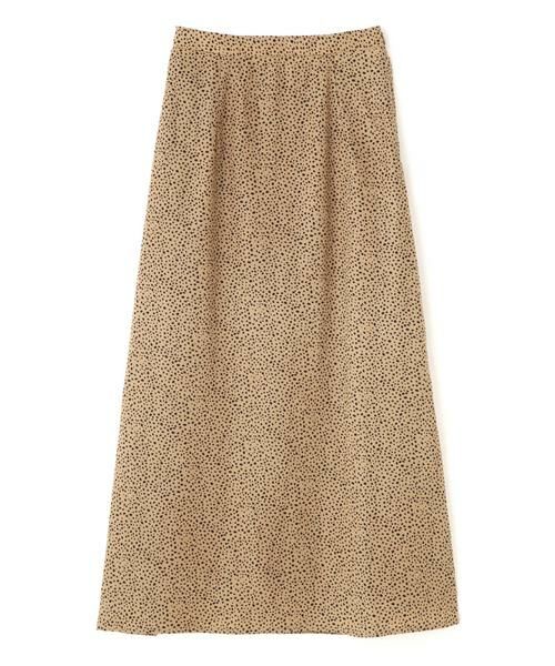 ＊＊N.Natural Beauty Basic / エヌ ナチュラルビューティーベーシック スカート | ツートーンドットAラインマキシスカート | 詳細1