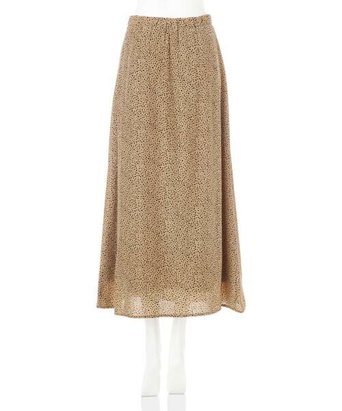 ＊＊N.Natural Beauty Basic / エヌ ナチュラルビューティーベーシック スカート | ツートーンドットAラインマキシスカート | 詳細7
