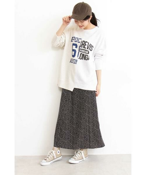 ＊＊N.Natural Beauty Basic / エヌ ナチュラルビューティーベーシック スカート | ツートーンドットAラインマキシスカート | 詳細16