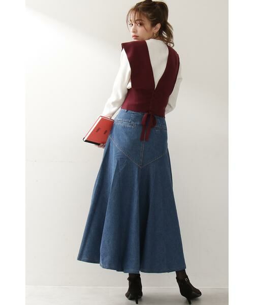 ＊＊N.Natural Beauty Basic / エヌ ナチュラルビューティーベーシック スカート | リメイクデニムフレアスカート | 詳細4
