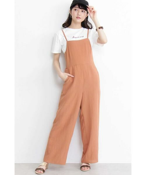 **N.Natural Beauty Basic / エヌ ナチュラルビューティーベーシック ワンピース | バックリボンキャミソールオールインワン | 詳細2