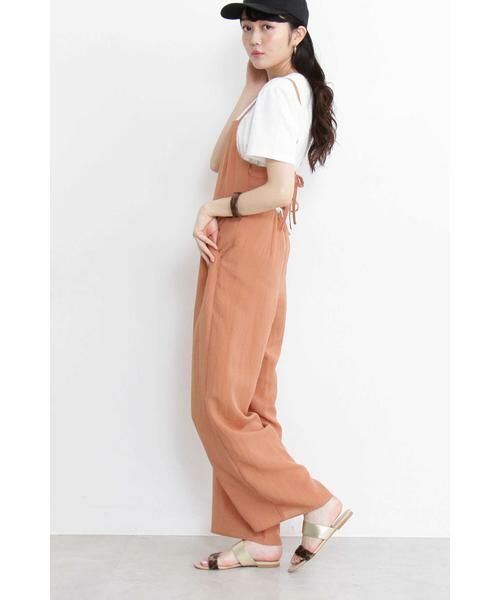 **N.Natural Beauty Basic / エヌ ナチュラルビューティーベーシック ワンピース | バックリボンキャミソールオールインワン | 詳細3