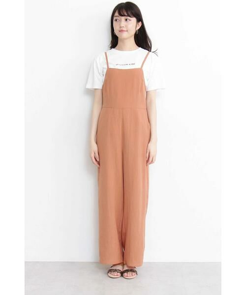 **N.Natural Beauty Basic / エヌ ナチュラルビューティーベーシック ワンピース | バックリボンキャミソールオールインワン | 詳細5