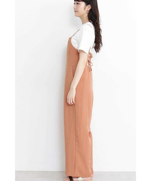 **N.Natural Beauty Basic / エヌ ナチュラルビューティーベーシック ワンピース | バックリボンキャミソールオールインワン | 詳細6