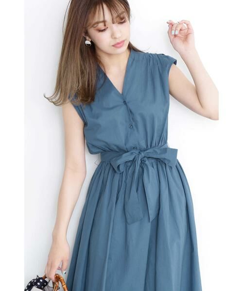 ＊＊N.Natural Beauty Basic / エヌ ナチュラルビューティーベーシック ワンピース | コットンローンミモレワンピース | 詳細4