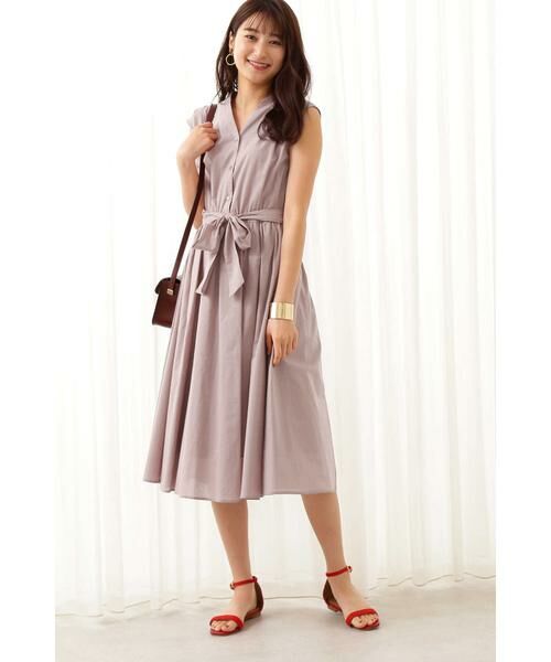 ＊＊N.Natural Beauty Basic / エヌ ナチュラルビューティーベーシック ワンピース | コットンローンミモレワンピース | 詳細15