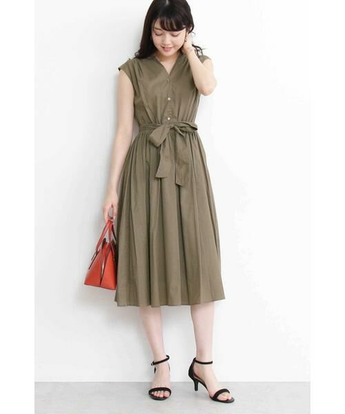 ＊＊N.Natural Beauty Basic / エヌ ナチュラルビューティーベーシック ワンピース | コットンローンミモレワンピース | 詳細25