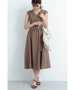 ドライポプリンノースリーブワンピース