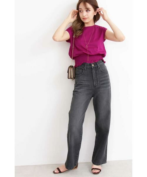 ＊＊N.Natural Beauty Basic / エヌ ナチュラルビューティーベーシック カットソー | シャーリングベルトノースリーブブラウス | 詳細2