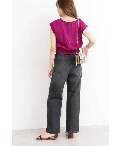 ＊＊N.Natural Beauty Basic / エヌ ナチュラルビューティーベーシック カットソー | シャーリングベルトノースリーブブラウス | 詳細3