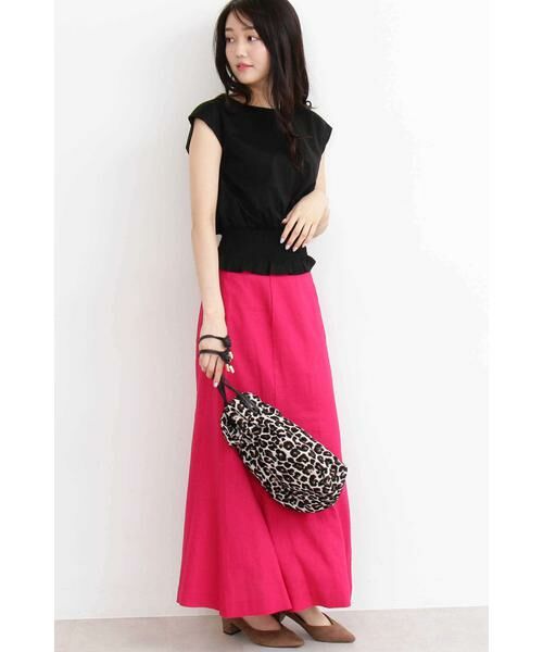 ＊＊N.Natural Beauty Basic / エヌ ナチュラルビューティーベーシック カットソー | シャーリングベルトノースリーブブラウス | 詳細6