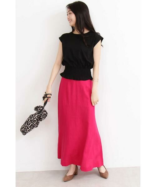 ＊＊N.Natural Beauty Basic / エヌ ナチュラルビューティーベーシック カットソー | シャーリングベルトノースリーブブラウス | 詳細7