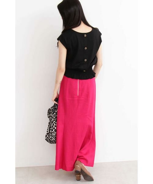 ＊＊N.Natural Beauty Basic / エヌ ナチュラルビューティーベーシック カットソー | シャーリングベルトノースリーブブラウス | 詳細8