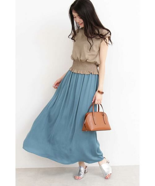 ＊＊N.Natural Beauty Basic / エヌ ナチュラルビューティーベーシック カットソー | シャーリングベルトノースリーブブラウス | 詳細11