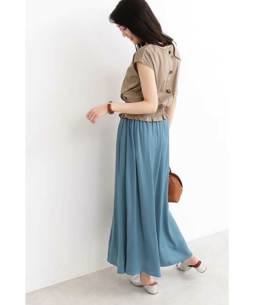 ＊＊N.Natural Beauty Basic / エヌ ナチュラルビューティーベーシック カットソー | シャーリングベルトノースリーブブラウス | 詳細12