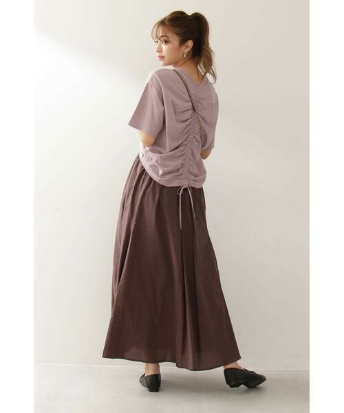 ＊＊N.Natural Beauty Basic / エヌ ナチュラルビューティーベーシック カットソー | バックシャーリングTシャツ | 詳細13