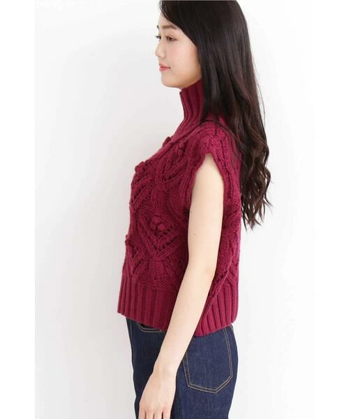 ＊＊N.Natural Beauty Basic / エヌ ナチュラルビューティーベーシック ニット・セーター | ハンドハイネックニットベスト | 詳細6