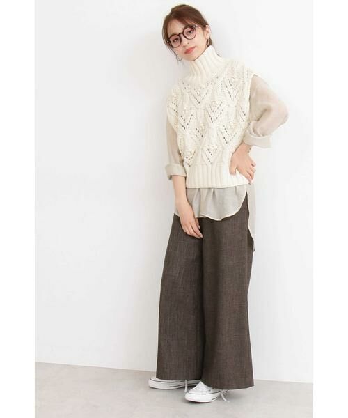 ＊＊N.Natural Beauty Basic / エヌ ナチュラルビューティーベーシック ニット・セーター | ハンドハイネックニットベスト | 詳細10