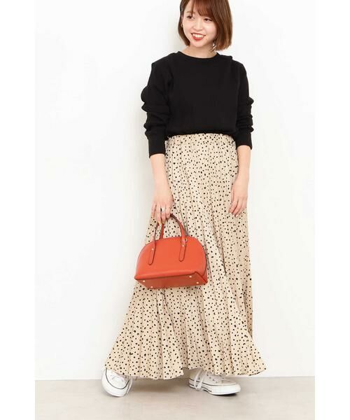 ＊＊N.Natural Beauty Basic / エヌ ナチュラルビューティーベーシック スカート | プリーツプリントマキシスカート | 詳細2