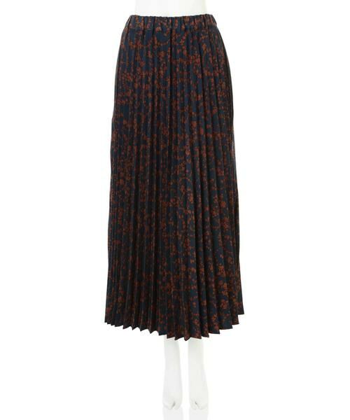 ＊＊N.Natural Beauty Basic / エヌ ナチュラルビューティーベーシック スカート | プリーツプリントマキシスカート | 詳細13