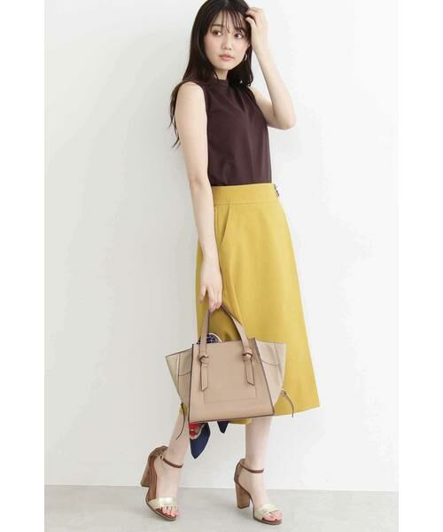 ＊＊N.Natural Beauty Basic / エヌ ナチュラルビューティーベーシック スカート | ベルトマークラップ風スカート | 詳細4