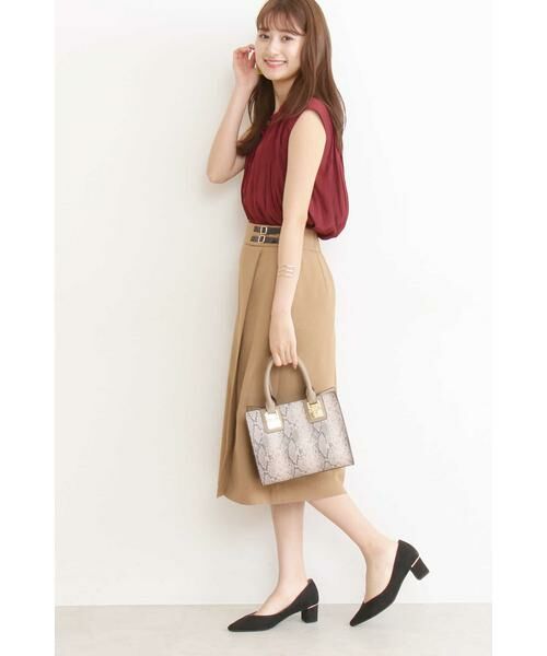 ＊＊N.Natural Beauty Basic / エヌ ナチュラルビューティーベーシック スカート | ベルトマークラップ風スカート | 詳細15