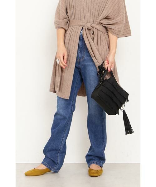 ＊＊N.Natural Beauty Basic / エヌ ナチュラルビューティーベーシック パンツ | ハイウエストスリムストレートデニム（ブルー）