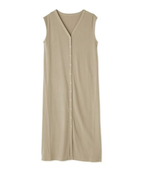 ＊＊N.Natural Beauty Basic / エヌ ナチュラルビューティーベーシック ワンピース | リブセットアップ ワンピース（ベージュ）