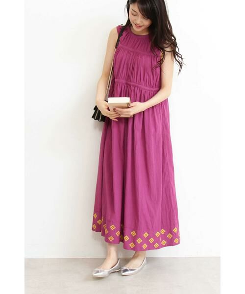 ＊＊N.Natural Beauty Basic / エヌ ナチュラルビューティーベーシック ワンピース | コットンキャンブリックマキシワンピース | 詳細2