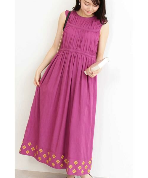 ＊＊N.Natural Beauty Basic / エヌ ナチュラルビューティーベーシック ワンピース | コットンキャンブリックマキシワンピース | 詳細3