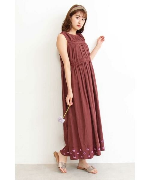 ＊＊N.Natural Beauty Basic / エヌ ナチュラルビューティーベーシック ワンピース | コットンキャンブリックマキシワンピース | 詳細12