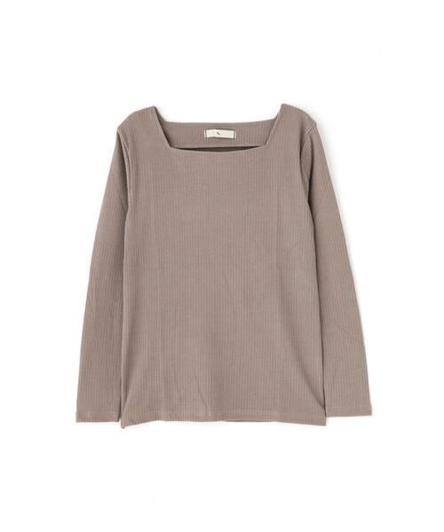 ＊＊N.Natural Beauty Basic / エヌ ナチュラルビューティーベーシック カットソー | スクエアネックリブカットソー | 詳細1