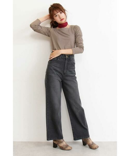 ＊＊N.Natural Beauty Basic / エヌ ナチュラルビューティーベーシック カットソー | スクエアネックリブカットソー | 詳細2