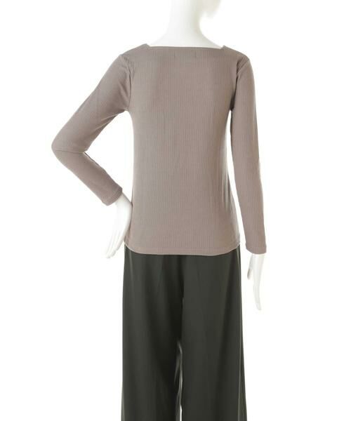 ＊＊N.Natural Beauty Basic / エヌ ナチュラルビューティーベーシック カットソー | スクエアネックリブカットソー | 詳細5