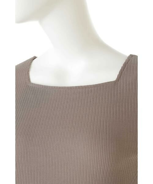 ＊＊N.Natural Beauty Basic / エヌ ナチュラルビューティーベーシック カットソー | スクエアネックリブカットソー | 詳細7