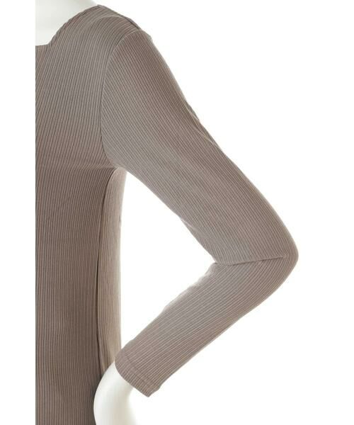 ＊＊N.Natural Beauty Basic / エヌ ナチュラルビューティーベーシック カットソー | スクエアネックリブカットソー | 詳細8