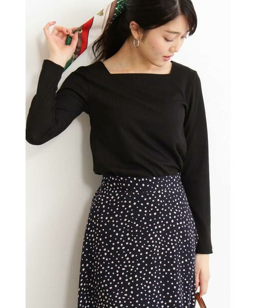 ＊＊N.Natural Beauty Basic / エヌ ナチュラルビューティーベーシック カットソー | スクエアネックリブカットソー | 詳細11