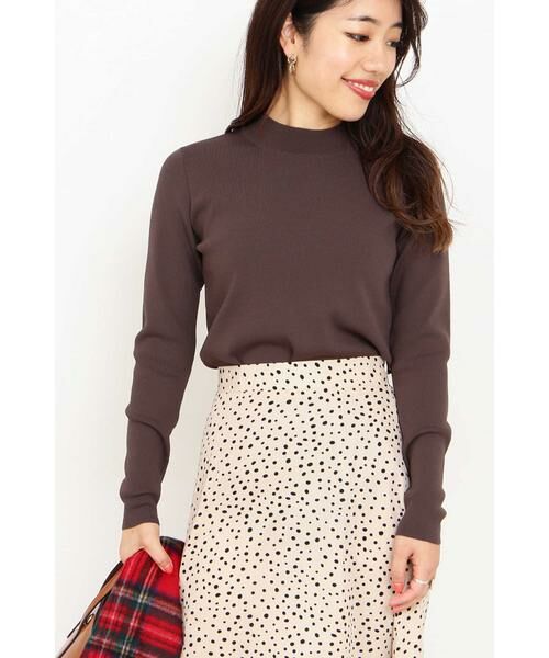 ＊＊N.Natural Beauty Basic / エヌ ナチュラルビューティーベーシック ニット・セーター | 総針クルーネックニット（カーキ）